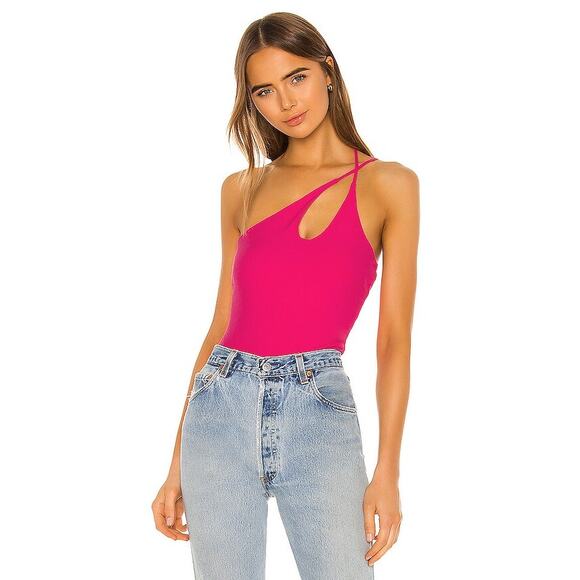 Lovers + Friends Pippa Bodysuit in Magenta Pink NWOT Size Small - Picture 1 of 4